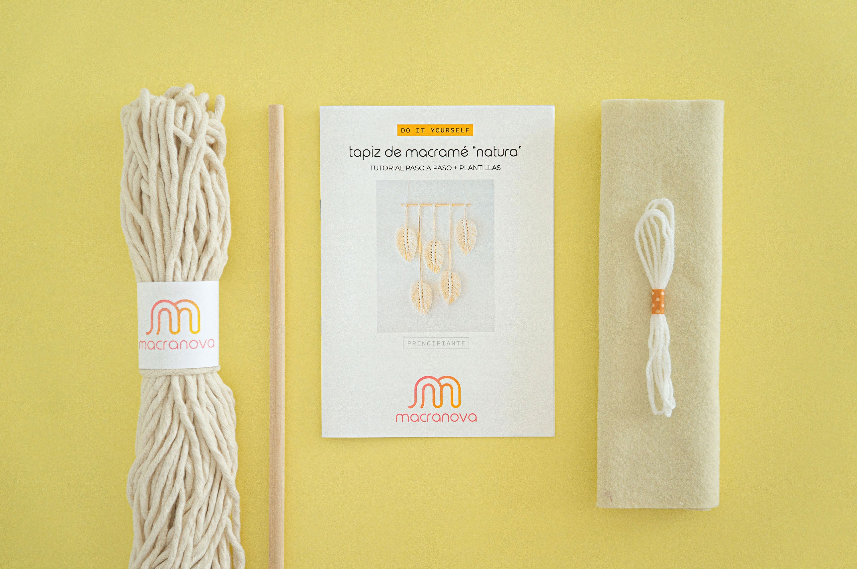 DIY Macrame Kit for Beginners, Easy DIY Wall Decor, Hand Made Wall Decor,  Craft Kit for Adults and Teens 