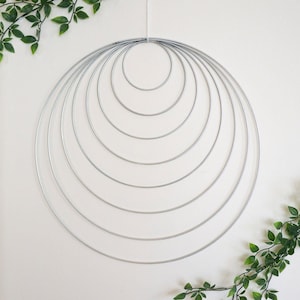 Metal hoops 5cm, 10cm, 15cm, 20cm, 25cm, 30cm, 35cm, 40cm, 45cm, 50cm for macrame and DIY (dreamcatcher, mandala, mirror, lamp, wedding)
