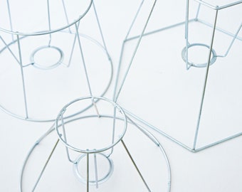 Lámparas: armazón de lámpara, estructura de lámpara, pantalla de lámpara para macramé y DIY