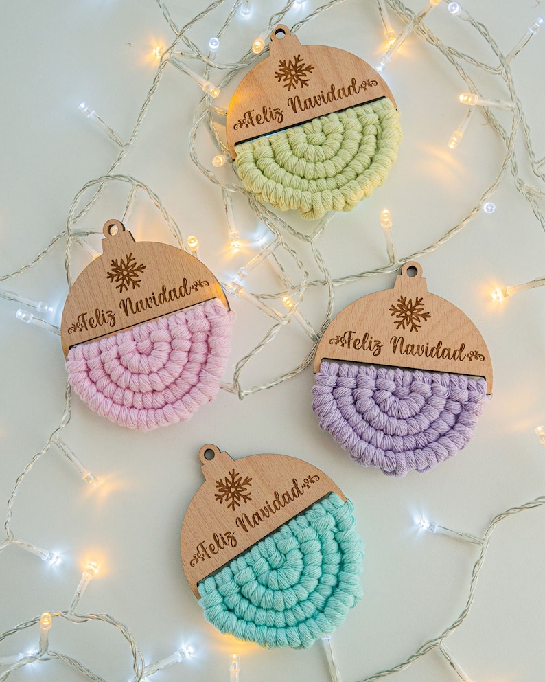 Base for macramé or DIY Christmas ball / Wood / Macramé blanks image 5