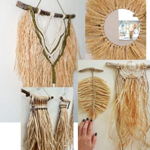 Interface Raffia Loom Natural Raffia / for DIY Projects, Macramé, Loom - Etsy