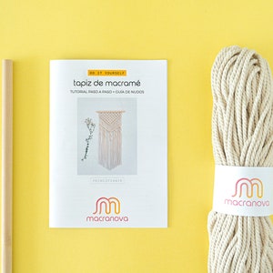 DIY macramé kit 13 COLORS Modern tapestry / beginner, home décor, gift, handmade, tutorial image 7