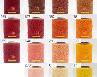 Bobine de fil ciré Linhasita pour micro macramé 0.75 mm - Chocolat