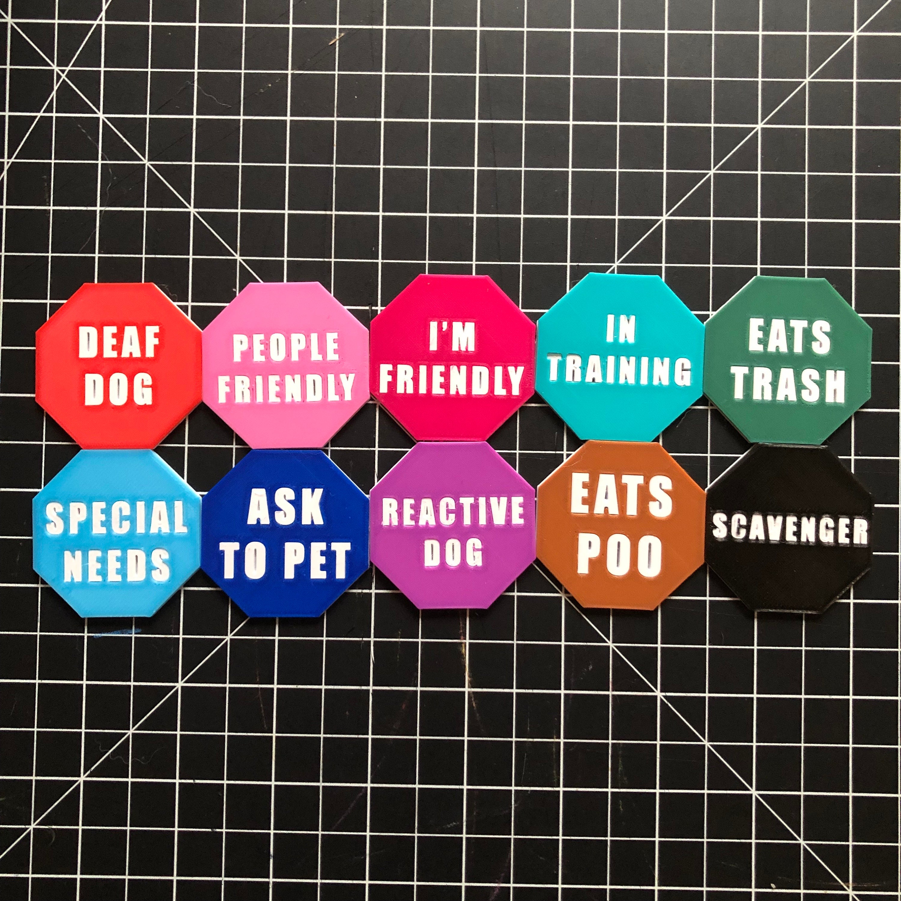 Muzzy Sign Charms | Muzzle Accessory | Muzzle Gear | Reactive Dog Gear