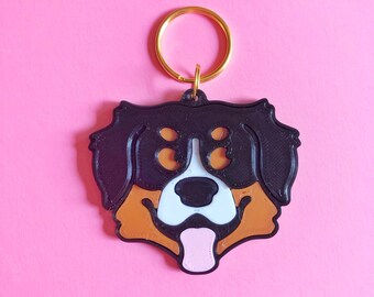 Bernese mountain hotsell dog keychain