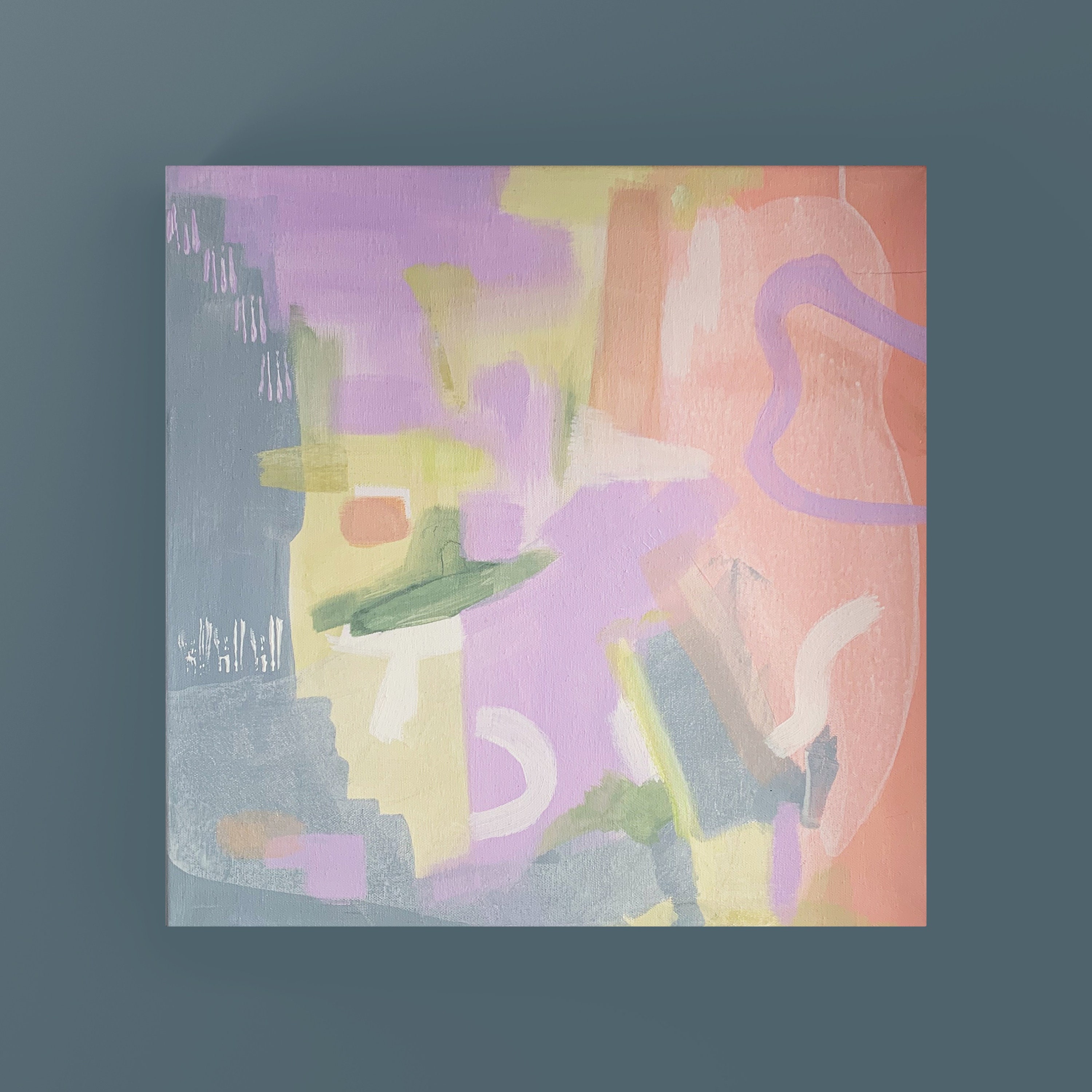 Tableau abstrait moderne multicolore 3p