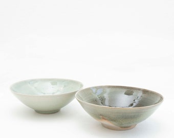 Soup bowl // Cereal bowl deep Ø 19 cm // Salad bowl // Handmade ceramics // Ceramic dishes // Porcelain // Celadon // Hand-turned