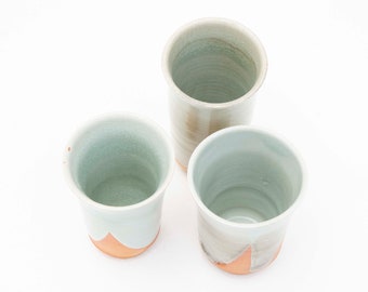 Wine Mug s 7 cm / Handmade Ceramics / Ceramic Tableware / Porcelain / Real Seladon/ Hand Turned / Mug / Medieval Mug