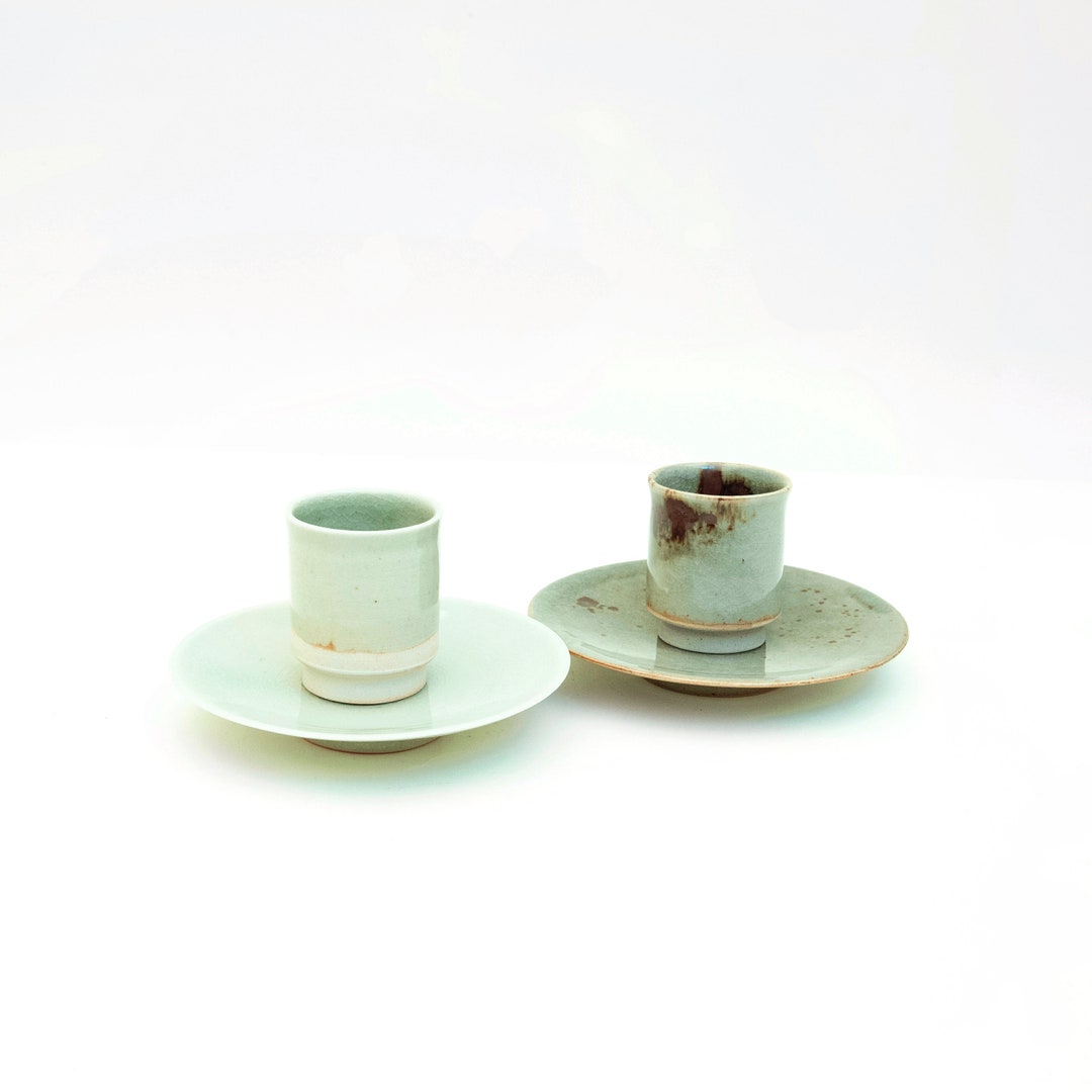 Espresso Set // Mug // Snack Plate // Set //handmade Ceramics // Tableware Set // Coffee Mug Etsy