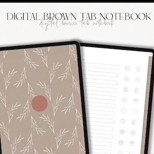 Digital Notebook - Student Notebook - 12 Hyperlinked Section Tabs for Goodnotes, Noteshelf, Notability by ©MainichiDesign