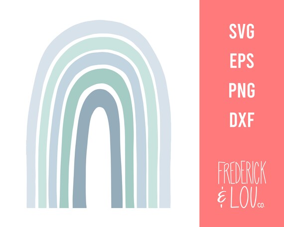 Download Blue Boho Rainbow Svg Boho Rainbow Svg Boho Rainbow Clipart Etsy