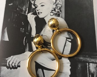 The 'Niagara Hoops' 24k Plated