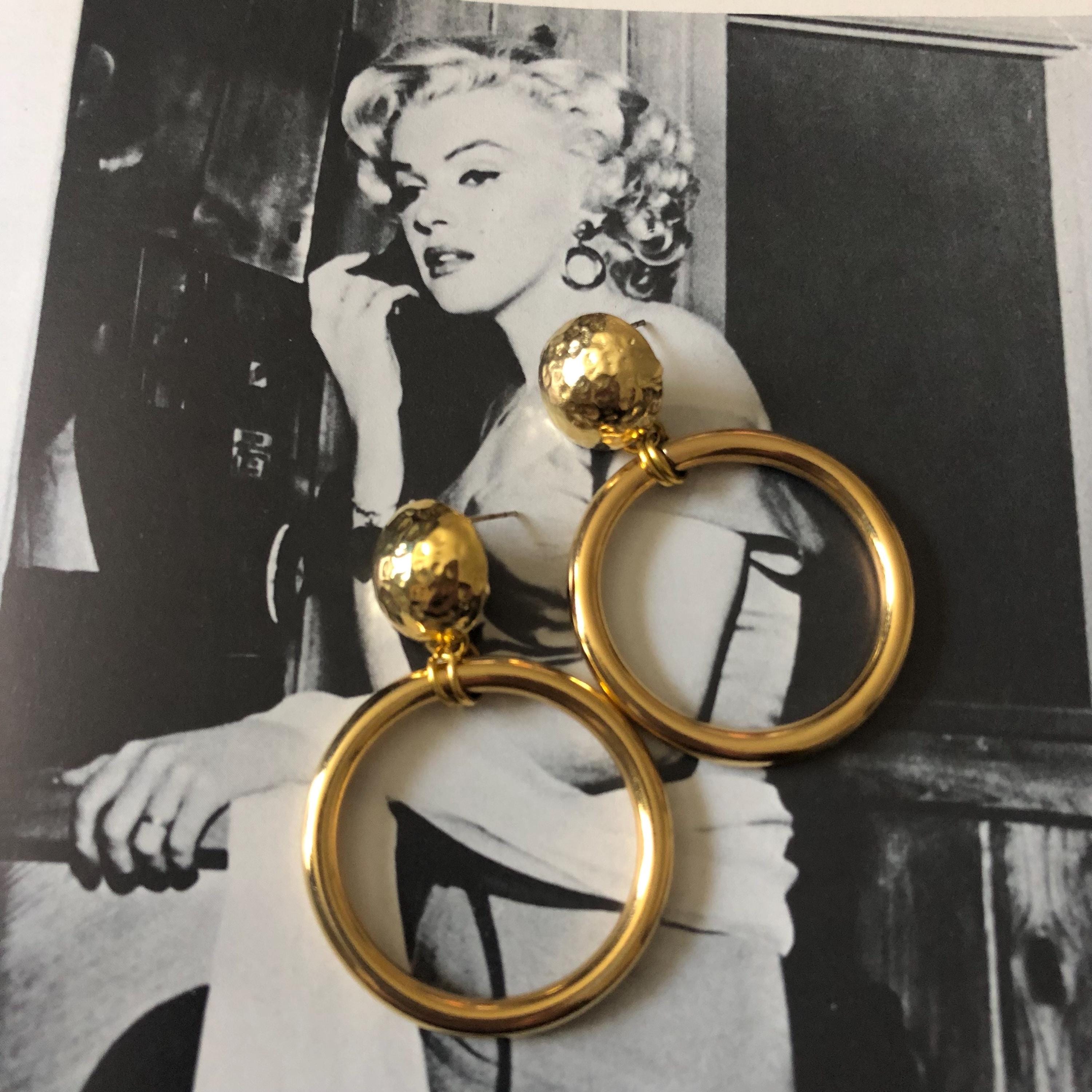 ★Hobbs London★ マリリン イヤリング Marylin Earrings Marilyn Monroe in Korea Rhinestone Clip-on Earrings - Etsy
