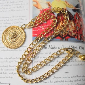 Golden Lion Pendant Necklace