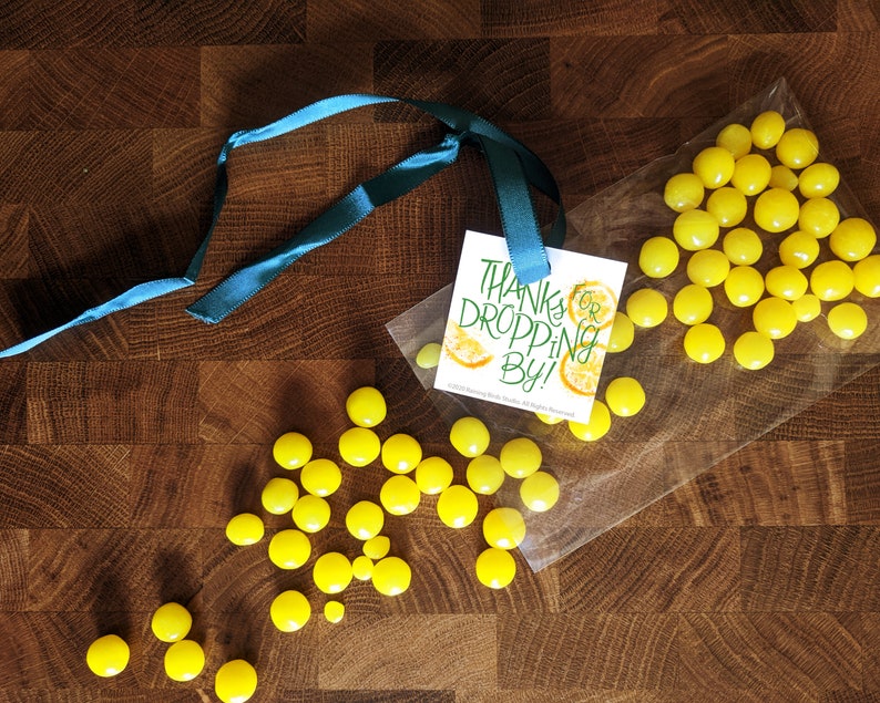 DIY Bridal Shower Favor Tags Citrus Bridal Shower Tags Etsy