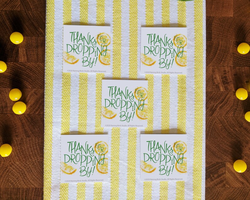 DIY Bridal Shower Favor Tags Citrus Bridal Shower Tags Etsy