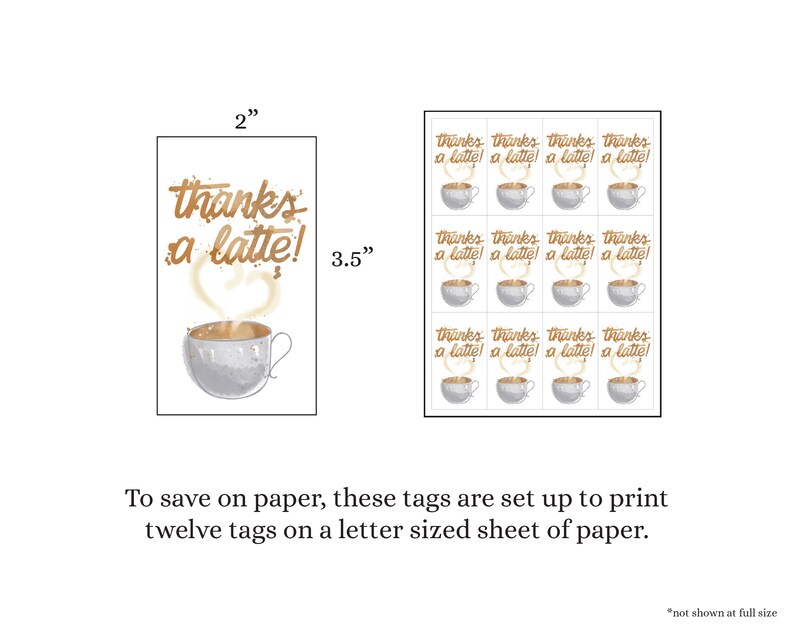 DIY Bridal Shower Favor Tags Coffee Bridal Shower Tags Etsy