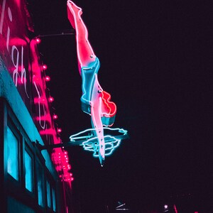 Neon Diver PRINT