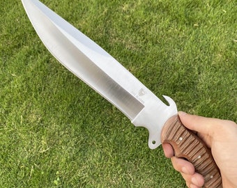 NYC Blades Custom Handmade D2 Tool Steel Full Tang Jungle Camping Skinning Hunting Bowie Knife NYC-081