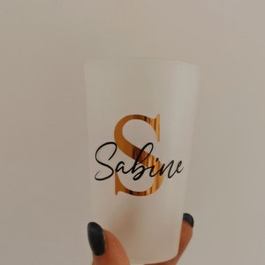 Glasses, cup, reusable personalized wedding, witness, guest gift, EVJF, EVG, bridal shower, birthday, party, cousinade initial & prenom