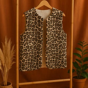 reversible sleeveless jacket