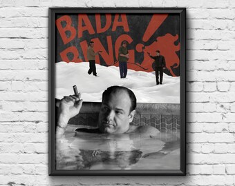 The Sopranos Print - Tony Soprano / TV Print / Poster / Picture / Wall Art / Home Decor / Gift / Present / Retro / Contemporary