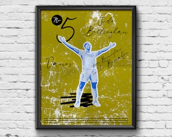 Jude Bellingham Print - Real Madrid Print / Poster / Picture / Wall Art / Home Decor / Gift / Present / Retro / Contemporary / Football