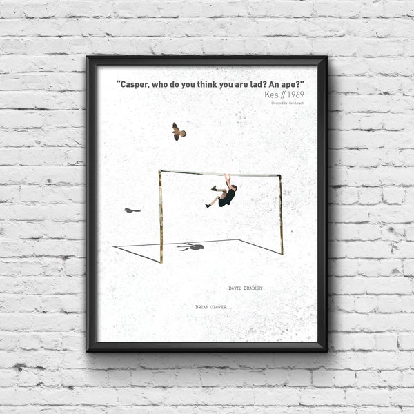 Kes Print - Film Print / Poster / Picture / Wall Art / Home Decor / Gift / Present / Illustration / Quote / Yorkshire