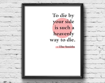 The Smiths Print - Music Lyrics Print / Poster / Picture / Wall Art / Home Decor / Gift / Present / Retro / Contemporary / Morrissey