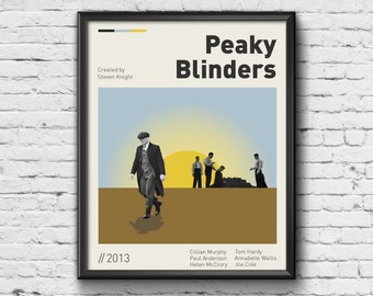 Peaky Blinders Print - Poster / Picture / Wall Art / Home Decor / Gift / Present / Retro / Contemporary / Tommy Shelby