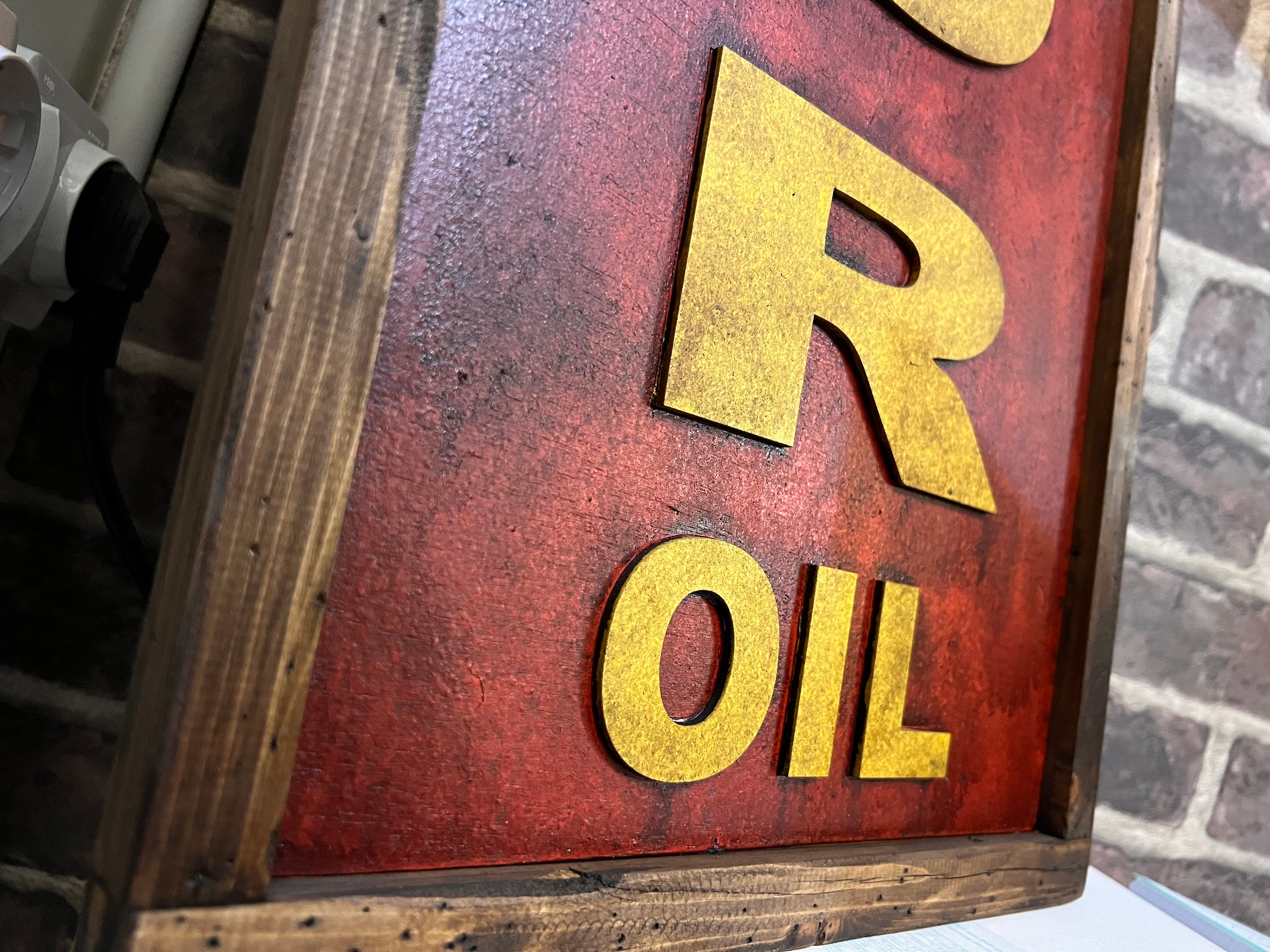 Vintage Shell Motor Oil Sign - Etsy