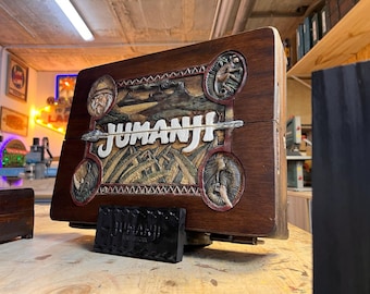 Jumanji Board Replica Playable Real Game, Handmade Wooden Prop for Collectors