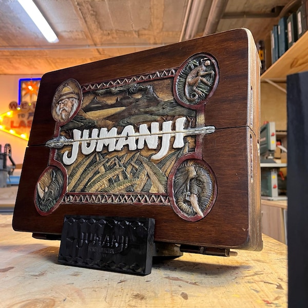 Jumanji-Brett-Replika, spielbares Originalspiel, handgefertigtes Holzrequisite für Sammler