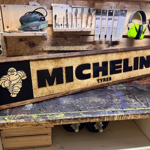 Vintage Michelin Tyres Sign