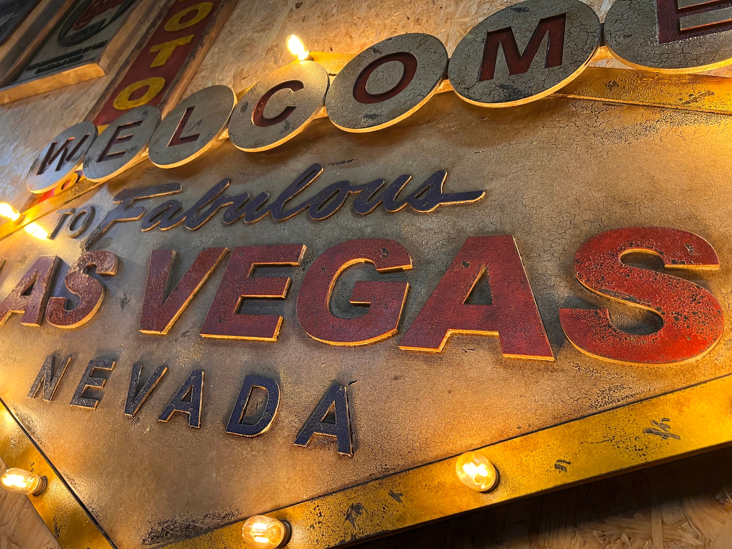  Personalized Las Vegas Nevada Famous Vintage Sign with