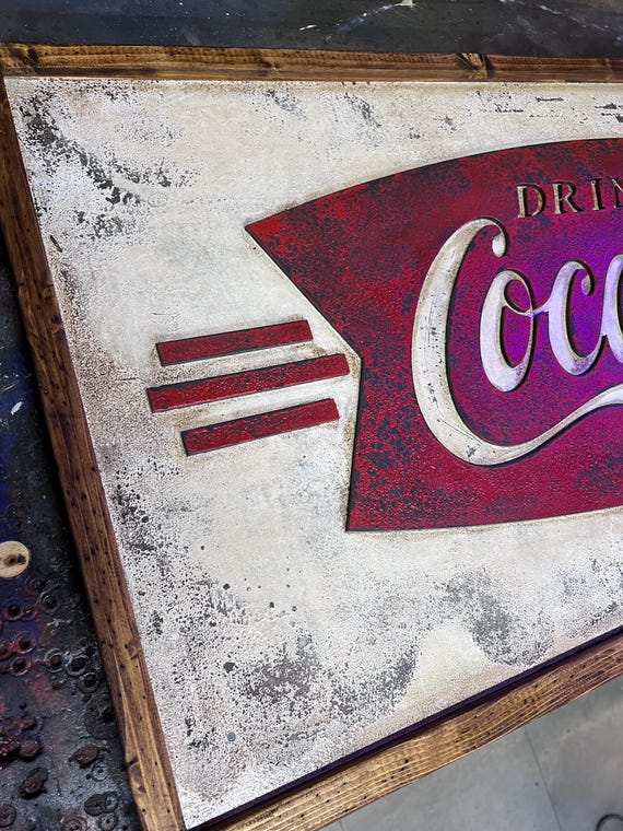 Vintage Coca-cola Sign - Etsy