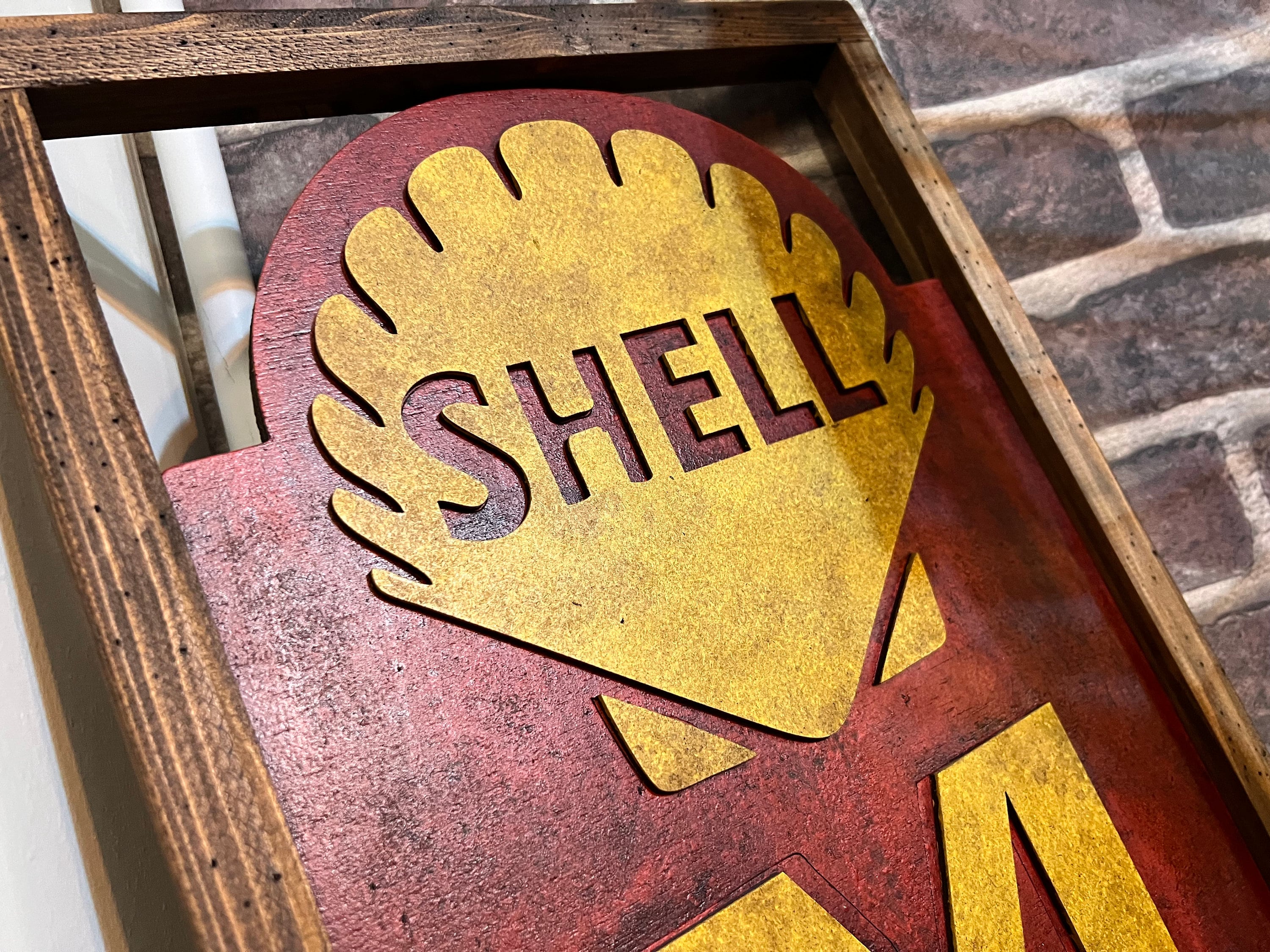 Vintage Shell Motor Oil Sign - Etsy