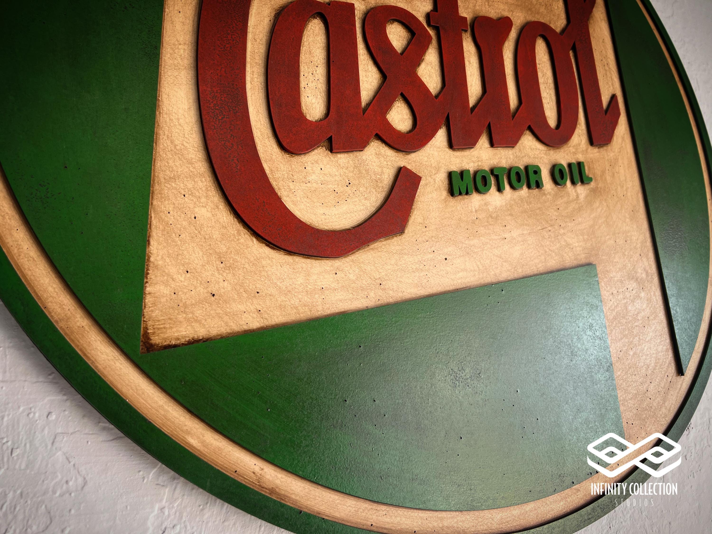 Vintage Castrol Motor Oil Sign - Etsy