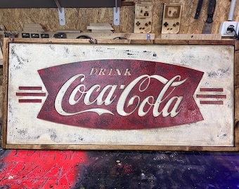 Ice Cold Coca Cola Sold Here 1989 Tin Sign, 17 X 12, Retro Coke