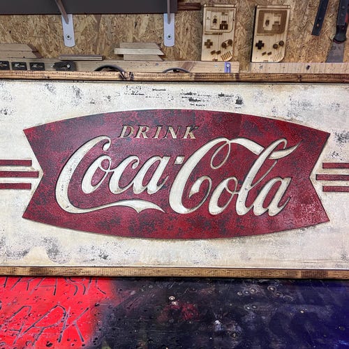 Vintage Coca-cola Sign - Etsy