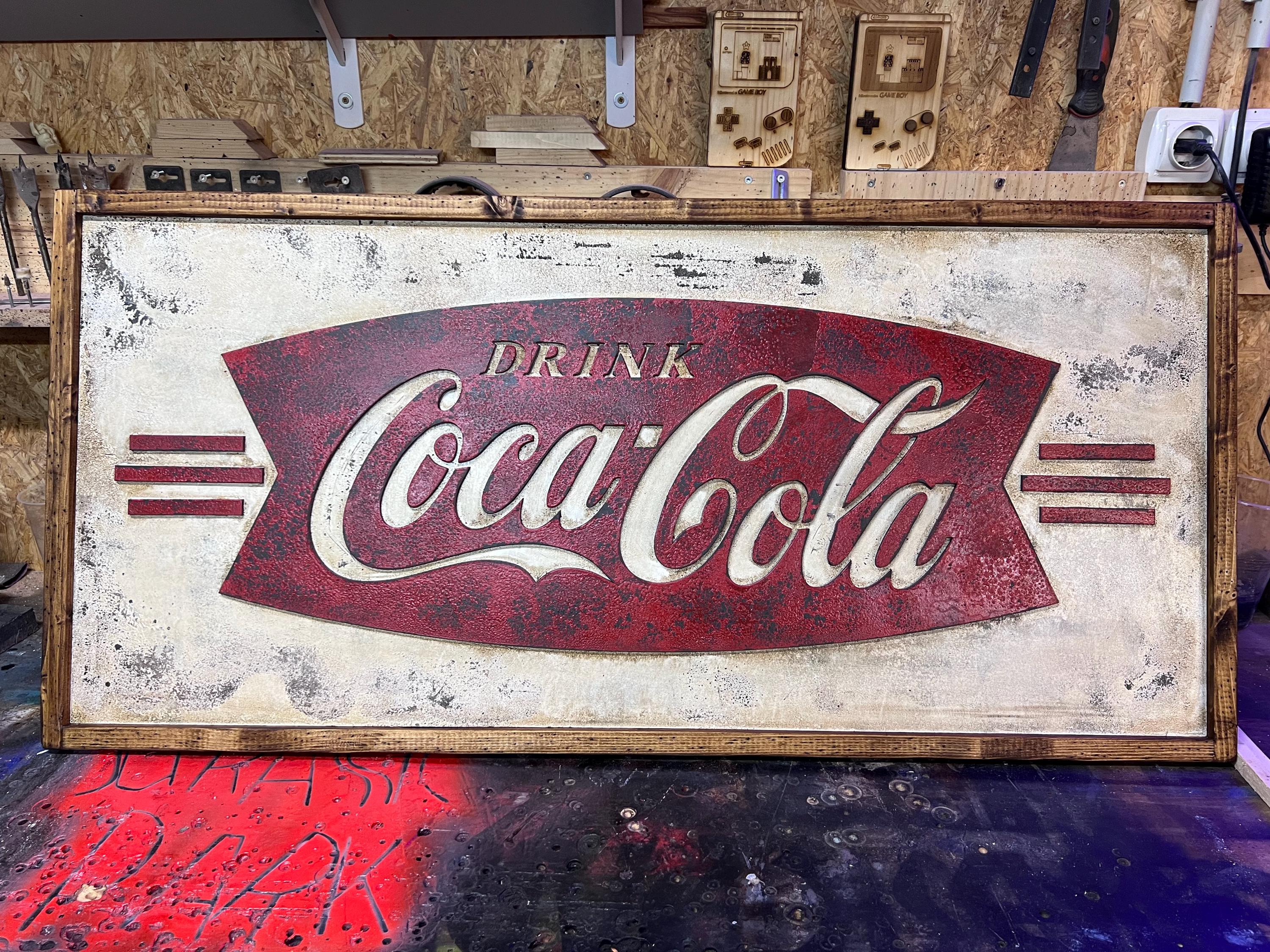 Vintage Coca-cola Sign - Etsy
