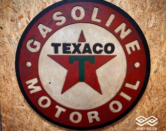 Vintage Texaco Gasoline Motor Oil Sign