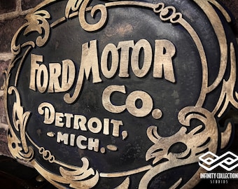 Retro Vintage Bord Ford Motor Co. 1903.