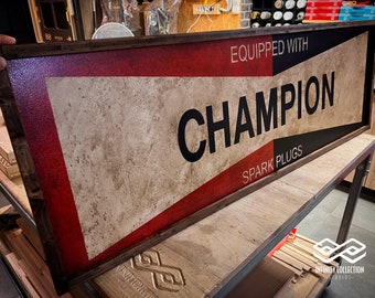Vintage Champion Sign