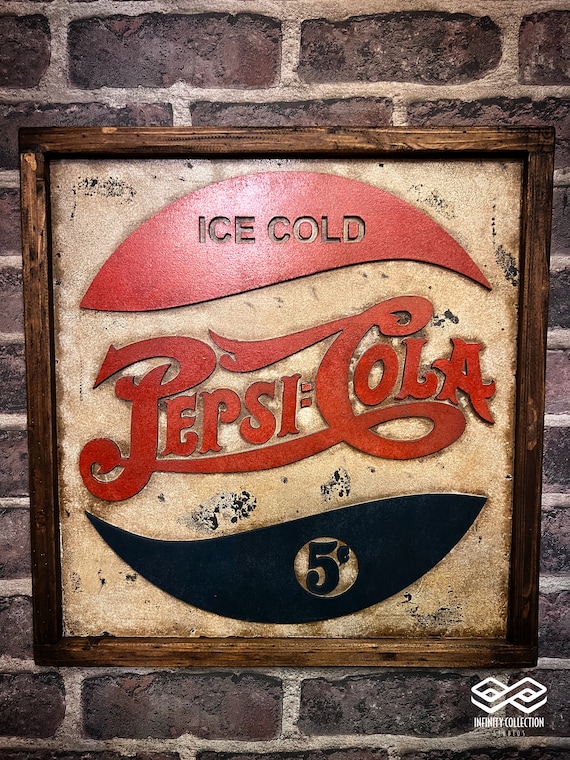 PEPSI ヴィンテージサイン Pepsi Cola Double Dot 42