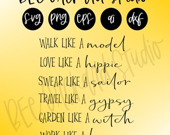 Gypsy Quote Svg Etsy