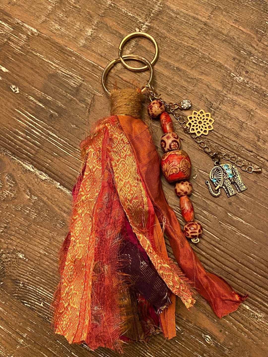 sastahandicrafts Handmade Key Chain ,Tassels,Stacked Tassels,Boho Key Chain ,Charm Pendants ,Decorative Tassels , Antique Tassel ,Key Rings , Best Gifts Idea