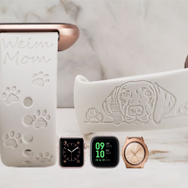 Paw Print Dog Apple Watch Band Etsy