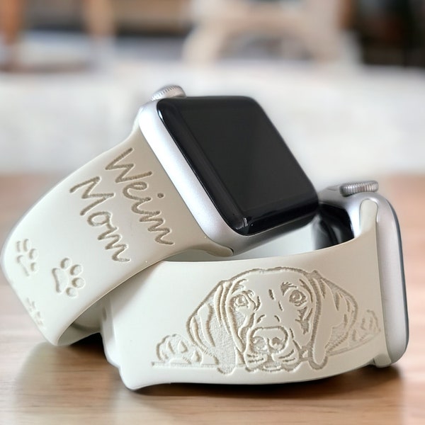 Engraved Watch Band DOG CHOOSE BREED  for Apple, Fitbit, Samsung