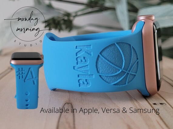 Engraved Watch Band BASKETBALL for Apple, Fitbit, Samsung